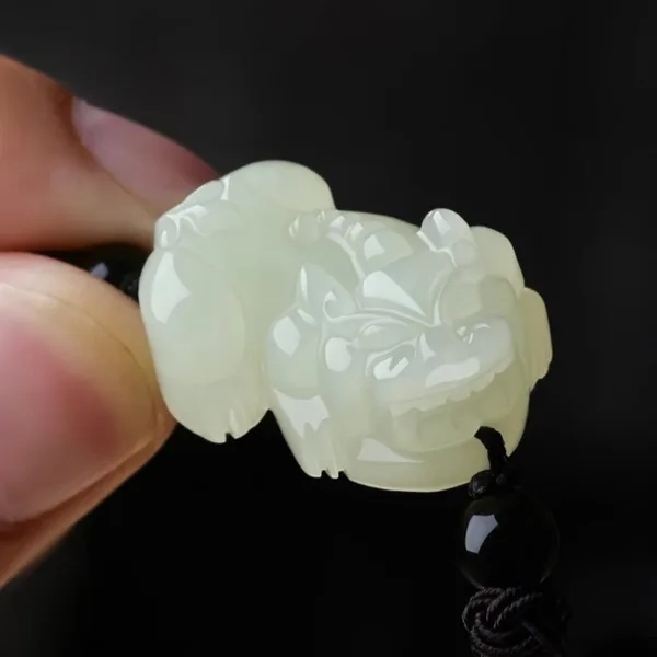 和田玉天祿貔貅女士手鏈 招財納福：圖片 4