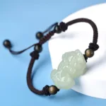 和田玉天祿貔貅女士手鏈 招財納福
