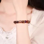 多彩咬錢貔貅手鏈 女士水晶手串：圖片 4