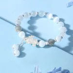 月光石+銀 招財天祿貔貅神獸女士手鏈：圖片 6