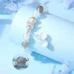 月光石+銀 招財天祿貔貅神獸女士手鏈：圖片 4