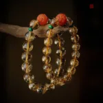 貔貅手鏈 男女情侶款黃水晶+瑪瑙貔貅手串：圖片 7